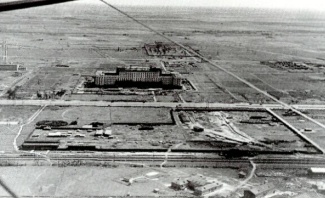 Строительство Дома Советов, аэрофотосъемка, 1939 год.